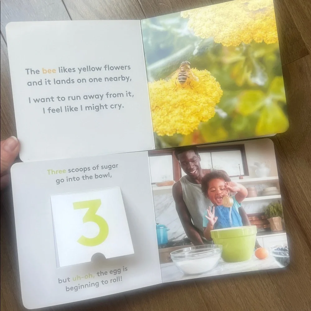 Lovevery Board Books Set - My Favorite Nature Buddy & Making Muffins (Blue) - Picture 3 of 4